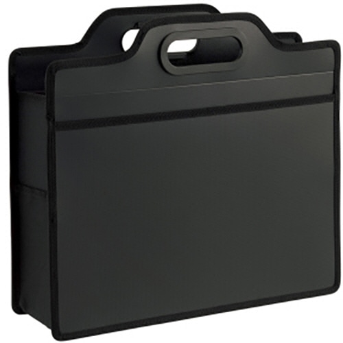 ライオン事務器 オフィスキャリングバッグ(ビジカル) タテ330×ヨコ365×厚さ110mm ブラック BK-353B 5個/セット（ご注文単位1セット）【直送品】