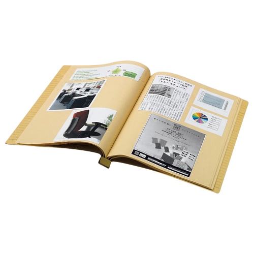 ライオン事務器 スクラップブック B5タテ クラフト台紙28枚付 背幅25mm CS-540 1冊(ご注文単位1冊)【直送品】