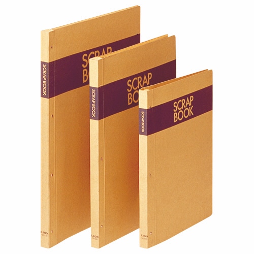 ライオン事務器 スクラップブック B5タテ クラフト台紙28枚付 背幅25mm CS-540 1冊(ご注文単位1冊)【直送品】