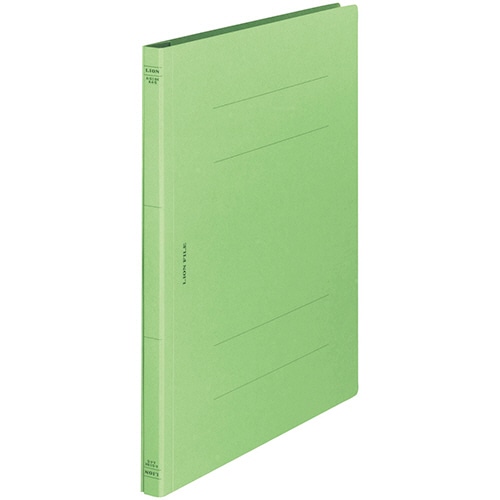 ライオン事務器 フラットファイル(環境) 樹脂押え具 A4タテ 150枚収容 背幅18mm 緑 A-519KA4S 10冊/セット(ご注文単位1セット)【直送品】