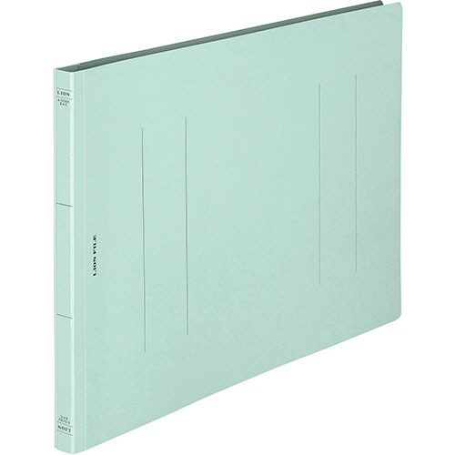 ライオン事務器 フラットファイル(環境) 樹脂押え具 B4ヨコ 150枚収容 背幅18mm 水 A-508KB4E 10冊/セット(ご注文単位1セット)【直送品】