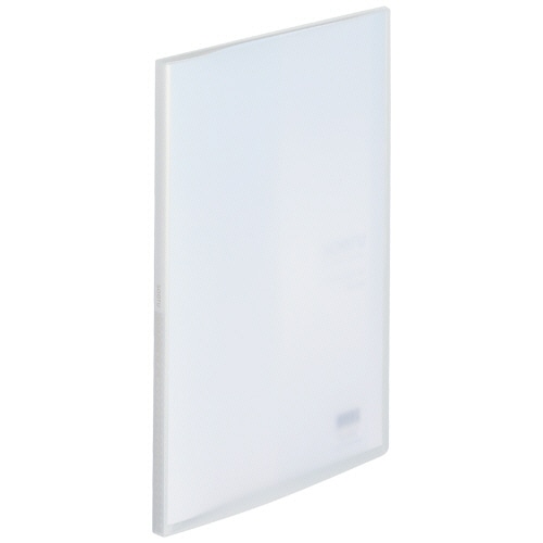 リヒトラブ soeru クリヤーブック A4タテ 20ポケット 背幅10mm フロストクリヤー N-8101-1 1冊(ご注文単位1冊)【直送品】