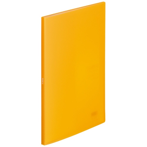 リヒトラブ soeru クリヤーブック A4タテ 20ポケット 背幅10mm マンダリンオレンジ N-8101-4 1冊(ご注文単位1冊)【直送品】