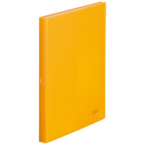 リヒトラブ soeru クリヤーブック A4タテ 40ポケット 背幅20mm マンダリンオレンジ N-8102-4 1冊(ご注文単位1冊)【直送品】