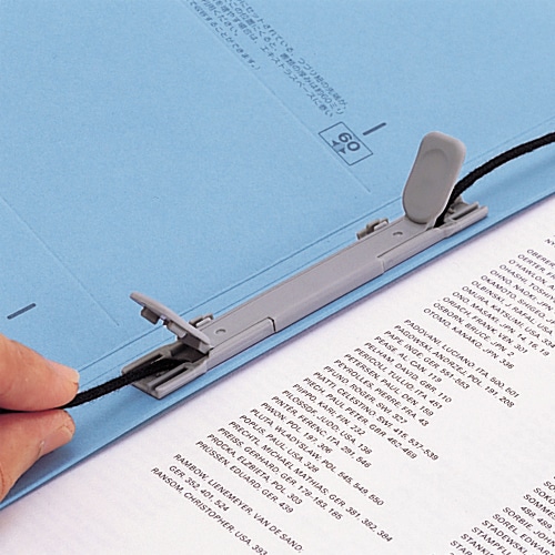 リヒトラブ ユーノビクイックファイル A3ヨコ 1200枚収容 背幅13-133mm 青 F-588-9 1冊（ご注文単位1冊）【直送品】