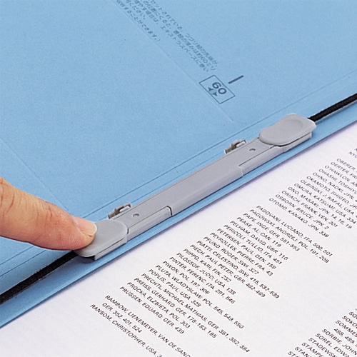 リヒトラブ ユーノビクイックファイル A3ヨコ 1200枚収容 背幅13-133mm 青 F-588-9 1冊（ご注文単位1冊）【直送品】