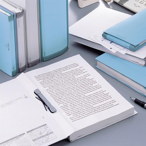 リヒトラブ ユーノビクイックファイル A3ヨコ 1200枚収容 背幅13-133mm 青 F-588-9 1冊（ご注文単位1冊）【直送品】