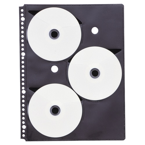 リヒトラブ リクエスト CDポケット(両面タイプ) A4タテ 2・4・30穴 6ポケット G49130 5枚/袋(ご注文単位1袋)【直送品】