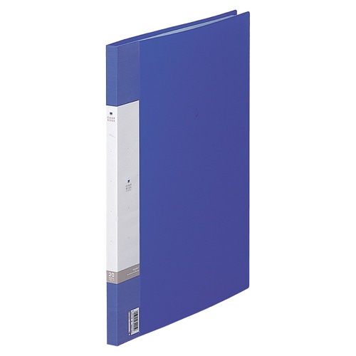 リヒトラブ リクエスト クリヤーブック B4タテ 20ポケット 背幅16mm 青 G3211-8 1冊（ご注文単位1冊）【直送品】