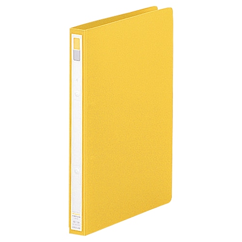 リヒトラブ リングファイル(カドロック&ツイストリング) A4タテ 2穴 150枚収容 リング内径22mm 背幅27mm 黄 F-867U-5 1冊(ご注文単位1冊)【直送品】