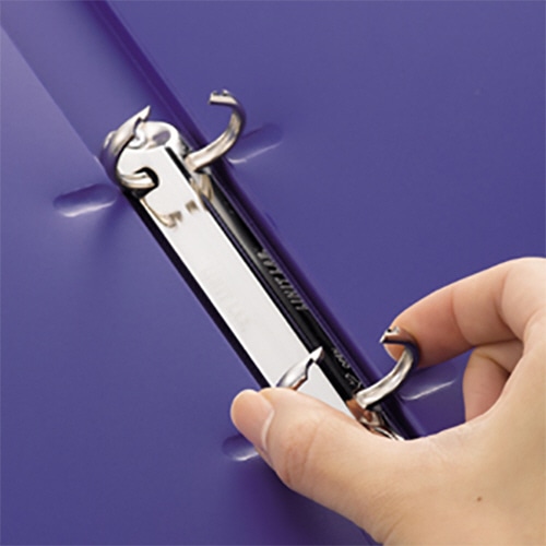 リヒトラブ リングファイル(カドロック&ツイストリング) A4タテ 2穴 200枚収容 リング内径25mm 背幅36mm 青 F-877U-8 1冊(ご注文単位1冊)【直送品】