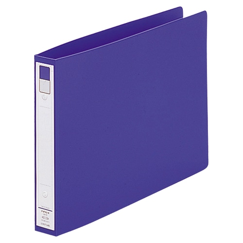 リヒトラブ リングファイル(カドロック&ツイストリング) A4ヨコ 2穴 200枚収容 リング内径25mm 背幅36mm 青 F-874U-8 1冊(ご注文単位1冊)【直送品】