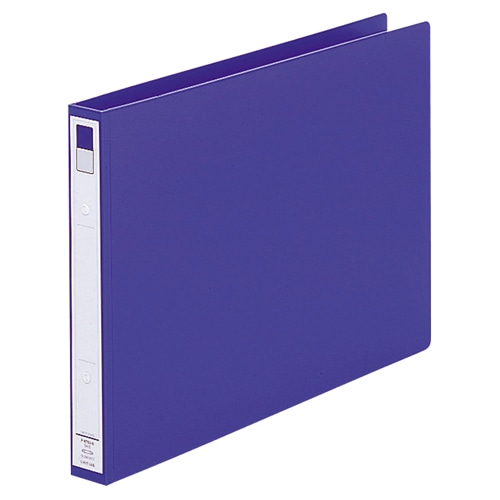 リヒトラブ リングファイル(カドロック&ツイストリング) B4ヨコ 2穴 200枚収容 リング内径25mm 背幅36mm 青 F-875U-8 1冊(ご注文単位1冊)【直送品】