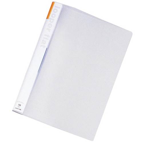 リヒトラブ ルーパーフラット A4タテ 2穴 100枚収容 黄 F-52-5 1冊(ご注文単位1冊)【直送品】