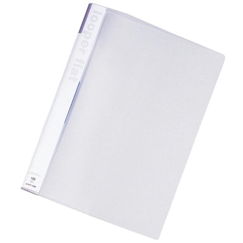 リヒトラブ ルーパーフラット A4タテ 2穴 100枚収容 乳白 F-52-1 1冊(ご注文単位1冊)【直送品】