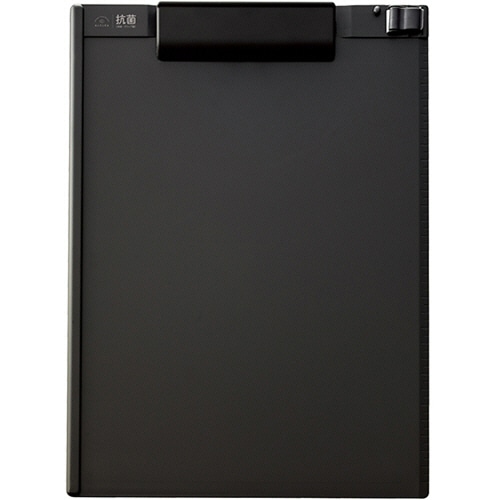 リヒトラブ 抗菌クリップボード A4タテ ブラック A-7940-24 1枚(ご注文単位1枚)【直送品】