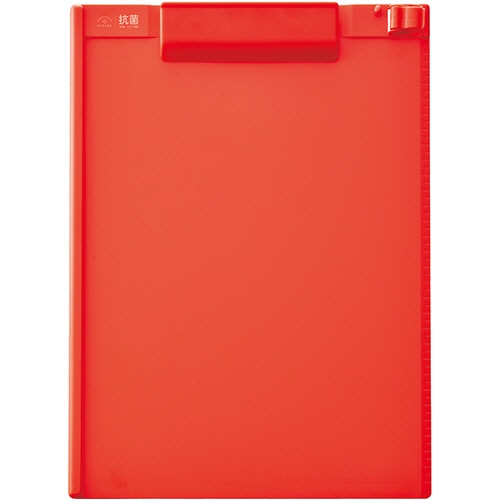 リヒトラブ 抗菌クリップボード A4タテ レッド A-7940-3 1枚(ご注文単位1枚)【直送品】