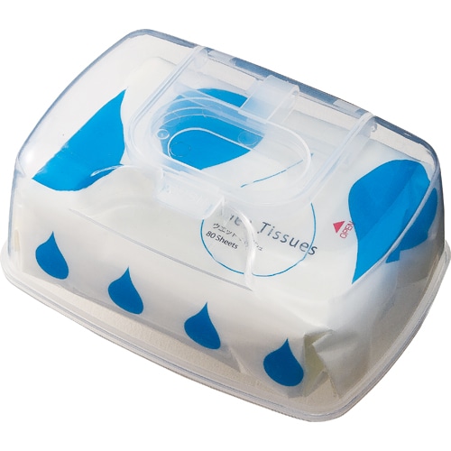 TANOSEE ウエットティッシュ ワンプッシュケース 本体 80枚 10個/箱（ご注文単位1箱）【直送品】