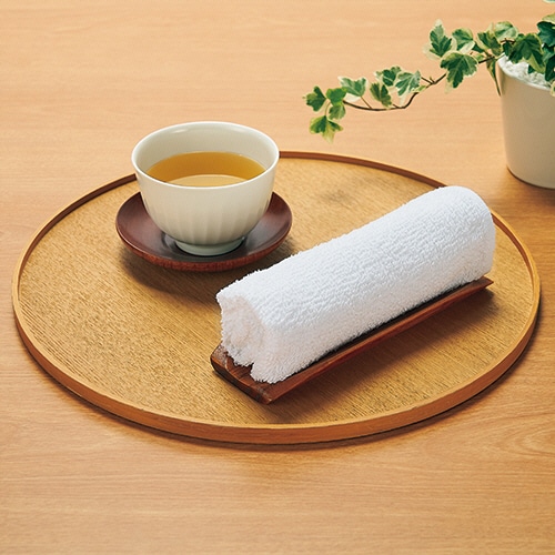 TANOSEE おしぼりタオル ブルー 10枚/袋(ご注文単位1袋)【直送品】