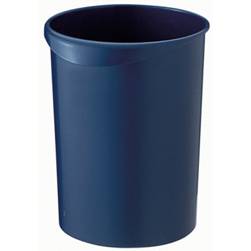 >TANOSEE くず入れ 丸型 12L ダークブルー 1個(ご注文単位1個)【直送品】