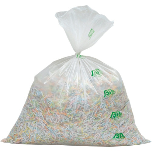 TANOSEE バイオマス25ポリ袋 白半透明 45L 20枚 50袋/箱(ご注文単位1箱)【直送品】