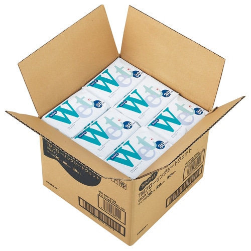 TANOSEE フローリングワイパーシート ウエットタイプ 30枚 30袋/箱(ご注文単位1箱)【直送品】