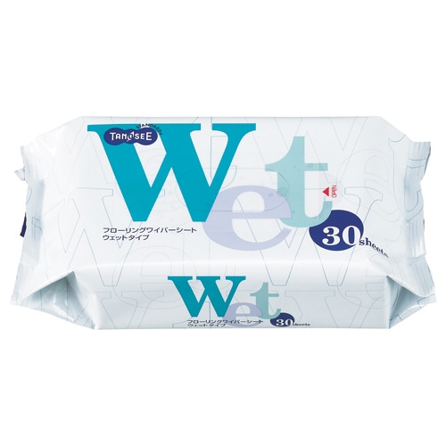 TANOSEE フローリングワイパーシート ウエットタイプ 30枚/袋(ご注文単位1袋)【直送品】