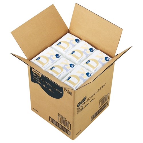 TANOSEE フローリングワイパーシート ドライタイプ 40枚 30袋/箱(ご注文単位1箱)【直送品】