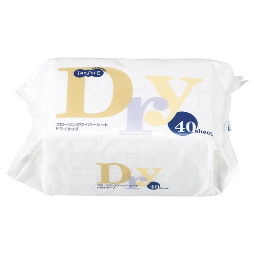 TANOSEE フローリングワイパーシート ドライタイプ 40枚/袋(ご注文単位1袋)【直送品】