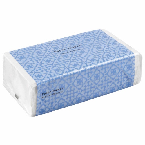 TANOSEE ペーパータオル(レギュラー) 200枚 35袋/セット（ご注文単位1セット）【直送品】