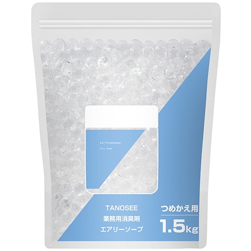 TANOSEE 業務用消臭剤 エアリーソープ 詰替用 1.5kg 1個(ご注文単位1個)【直送品】