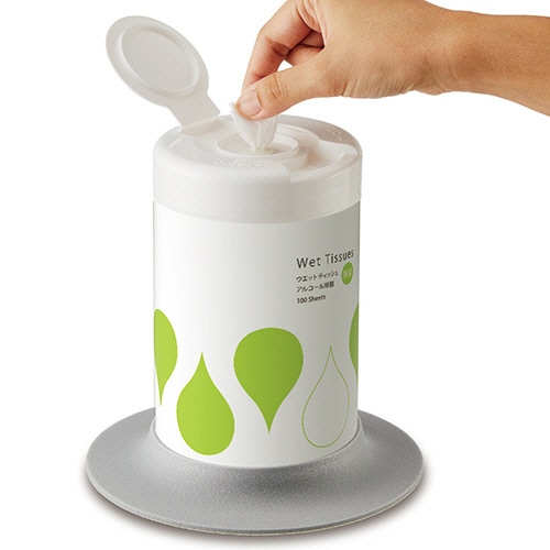 TANOSEE 高濃度除菌アルコールウエットティッシュ ボトル本体 100枚/本（ご注文単位1本）【直送品】