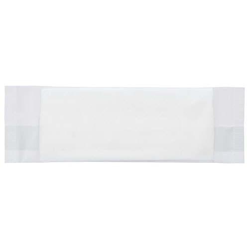 TANOSEE 紙エンボスおしぼり 白 平型 1200枚/箱（ご注文単位1箱）【直送品】