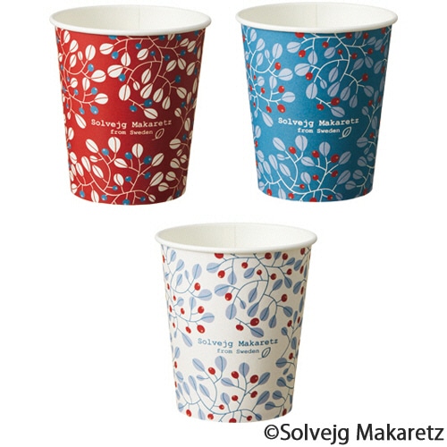 TANOSEE 紙コップ Berry(ベリー) 205ml(7オンス) 80個/袋(ご注文単位1袋)【直送品】