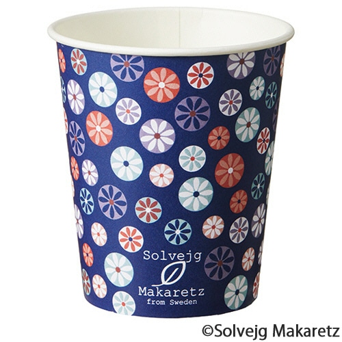 TANOSEE 紙コップ Mosaic Floral(モザイク フローラル) 150ml(5オンス) 80個/袋(ご注文単位1袋)【直送品】