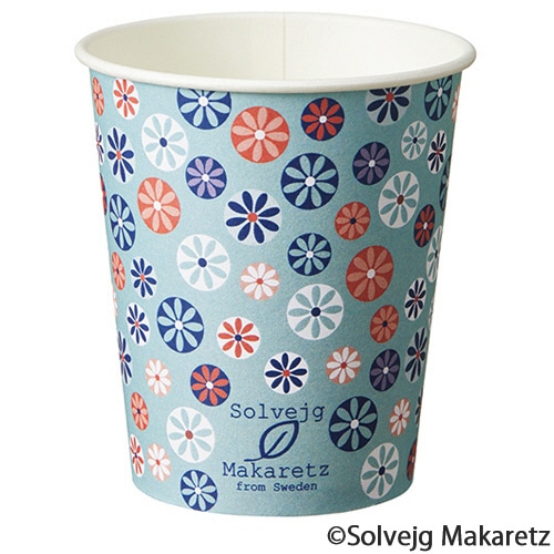 TANOSEE 紙コップ Mosaic Floral(モザイク フローラル) 150ml(5オンス) 80個/袋(ご注文単位1袋)【直送品】