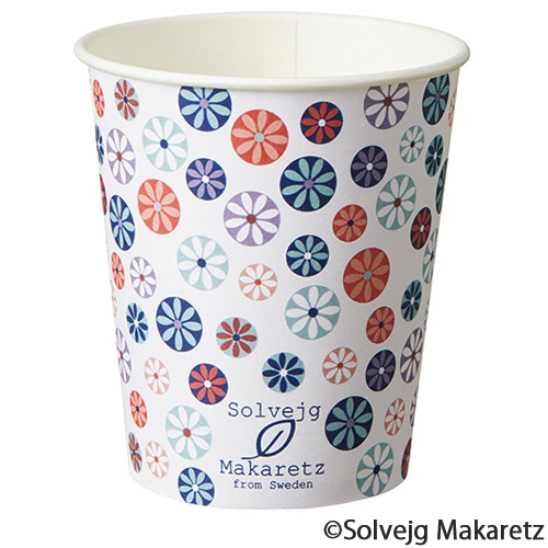 TANOSEE 紙コップ Mosaic Floral(モザイク フローラル) 150ml(5オンス) 80個/袋(ご注文単位1袋)【直送品】