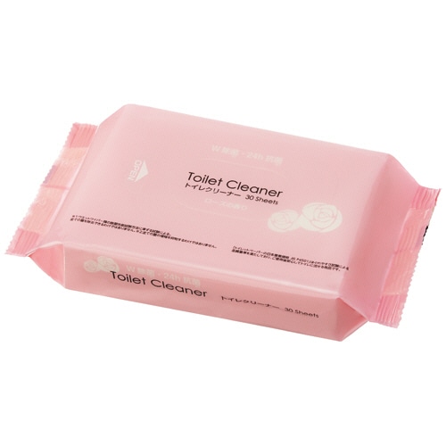 TANOSEE 除菌トイレクリーナー ローズの香り 30枚 30袋/箱（ご注文単位1箱）【直送品】