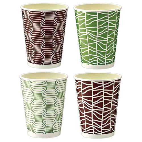 TANOSEE 断熱レリーフカップ 和-Taste(和-テイスト) 273ml(9オンス) 50個/袋(ご注文単位1袋)【直送品】