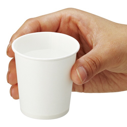 アートナップ 紙コップ 白無地 90ml(3オンス) PS-102 500個/箱(ご注文単位1箱)【直送品】
