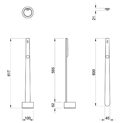 アール・エフ・ヤマカワ Kutsubella クツベッラ 靴べら ナチュラル RFSH-JMN 1本(ご注文単位1本)【直送品】