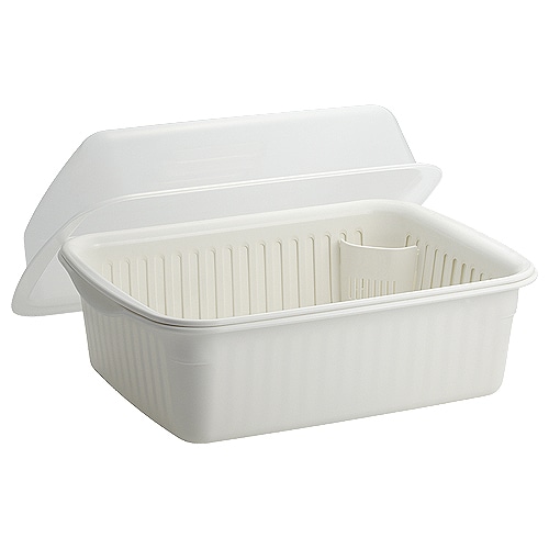 アスベル Nポゼ フード付水きりセット 大 ホワイト 1個(ご注文単位1個)【直送品】