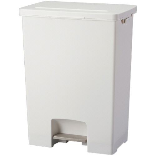 アスベル エバン ペダルペール 45L ワイド ホワイト A6006 1台(ご注文単位1台)【直送品】