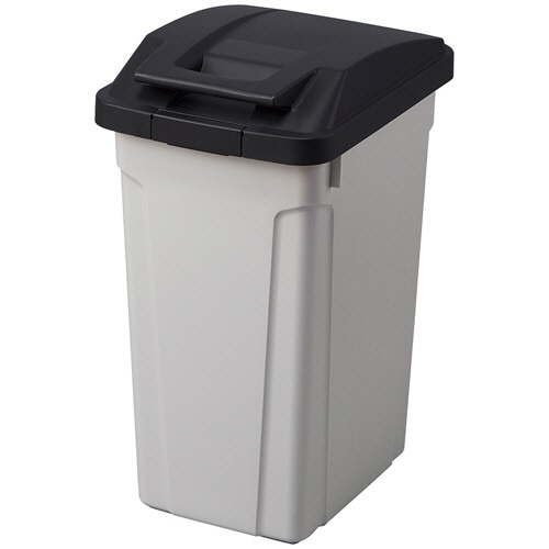 アスベル ハンドル付 分別ペール 35L ブラック 1台（ご注文単位1台）【直送品】
