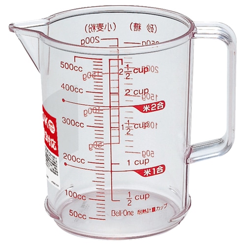 アスベル 耐熱計量カップ R-500 520ml 1個（ご注文単位1個）【直送品】