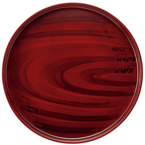 イシダ PC丸盆 平安杢 Φ300mm 1枚（ご注文単位1枚）【直送品】