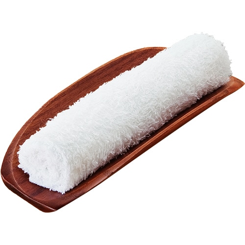 イシダ おしぼり受け PC木目 透明 1個(ご注文単位1個)【直送品】