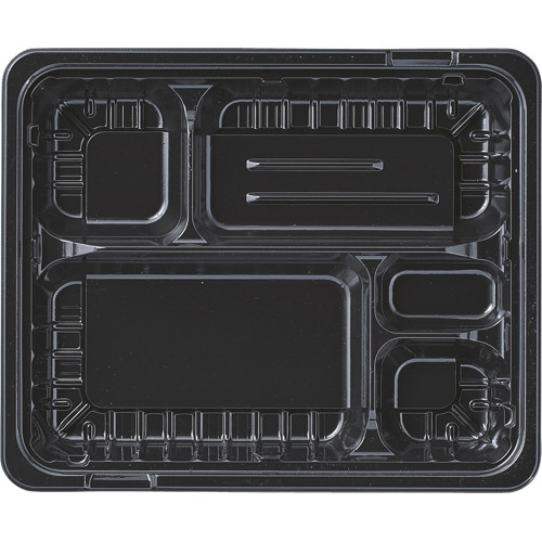 エフピコ MSD箱弁 24-20-2 本体 黒 50個/袋（ご注文単位1袋）【直送品】