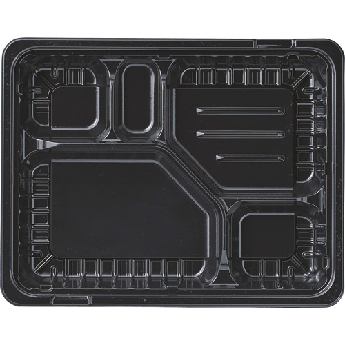 エフピコ MSD箱弁 26-20-2 本体 黒 50個/袋（ご注文単位1袋）【直送品】