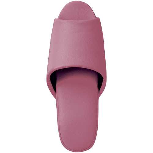 オーミケンシ 抗菌ビニールレザー調スリッパ(前開き) ライラック 10足/セット(ご注文単位1セット)【直送品】